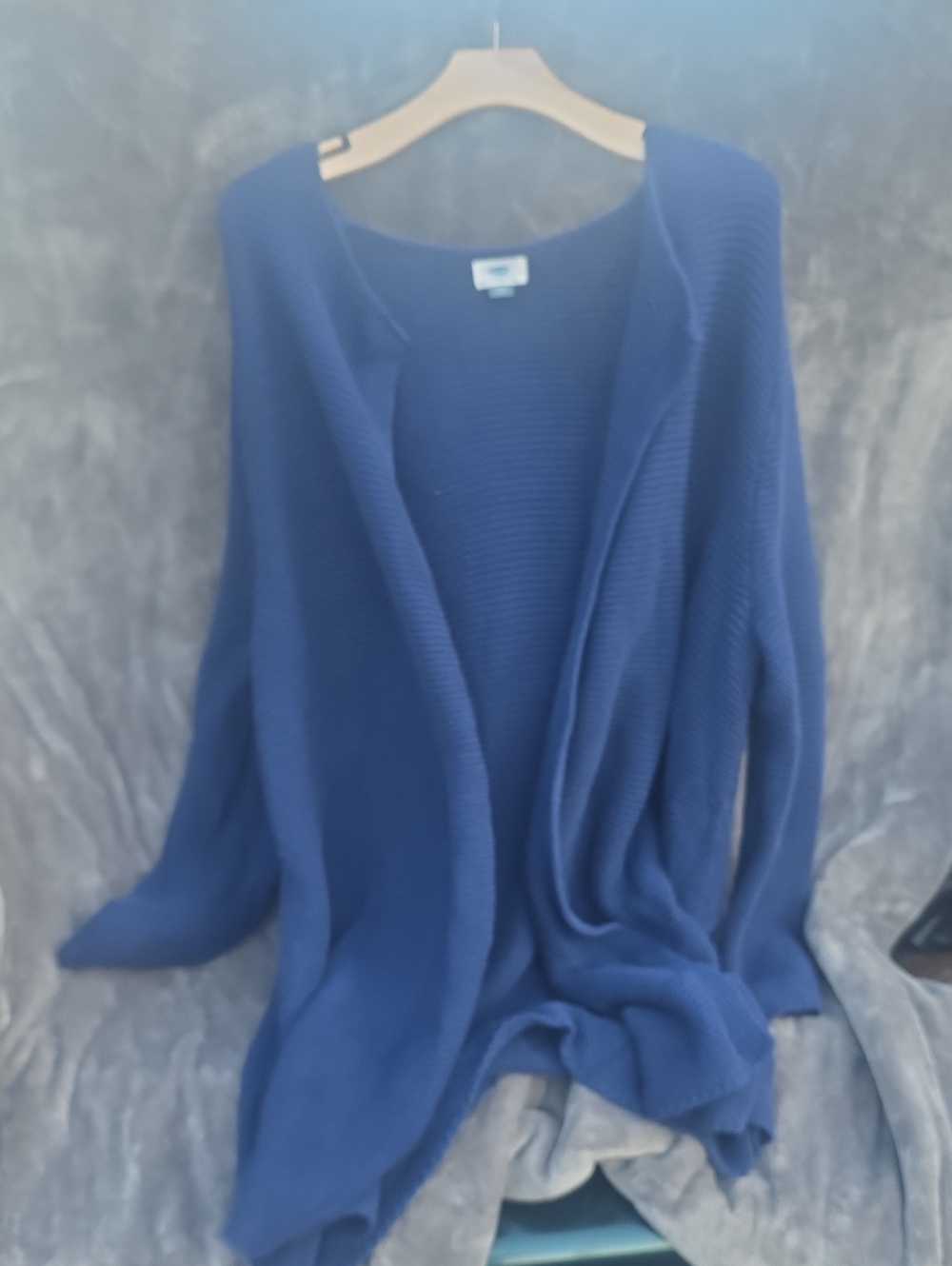 Old Navy Navy Blue Open-Front Knit Cardigan